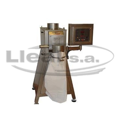 S-50-T bagging off machine with electric panel in IP-55 protection and discharge outlet for filling of open-mouthed sacks