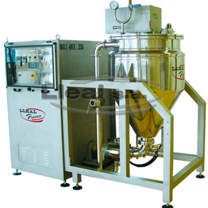 MAX-MIX 250 installed with a horizontal colloidal mill MCH-4.