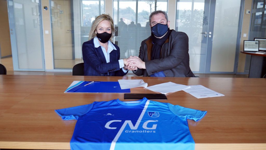 La PDG de Lleal, Rosa Maria Lleal, et le président du CNG, Eduard Escandell