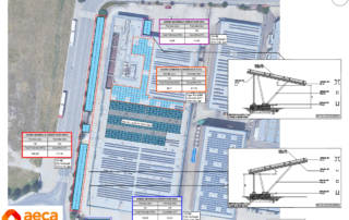 Plan de l’installation de la centrale photovoltaïque de Lleal